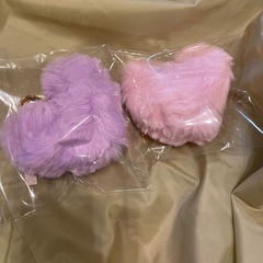 ハート　ふわふわチャームの画像