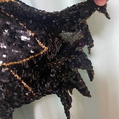 黒スパンコールカットソーの画像