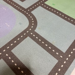 3coins スリーコインズ プレイマット 街を作ろう 道路 街 車 マットの画像