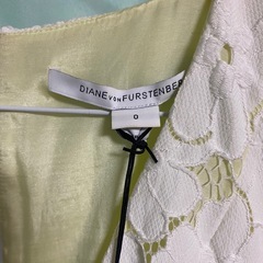 【値下げ】花柄レースの白ワンピースの画像