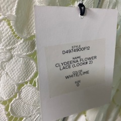 【値下げ】花柄レースの白ワンピースの画像