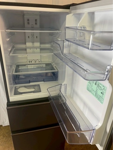 【成約済み】【美品】三菱 3ドア冷蔵庫 MR-CX27G-H 2022年製 272L 右開き