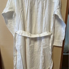 新品 定価11900円 ギャップ 春夏 リネン コットン バンドカラーワンピース　Sの画像