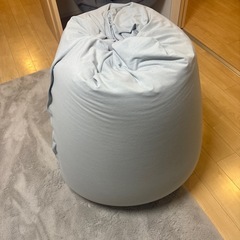 ビーズクッション　大　　グレーの画像