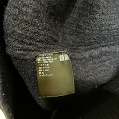 UNIQLO ユニクロ リブニットセーター ハイネックニット ダークネイビー Sの画像