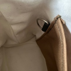 【ハンドメイド】帆布ミニトートバッグ カフェオレ1031新品未使用の画像