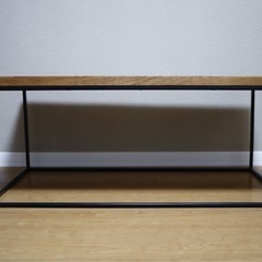 天然木ローテーブルの画像