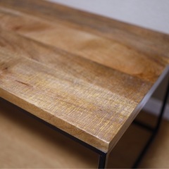天然木ローテーブルの画像