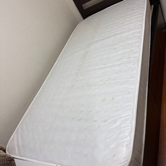  シングルマットレス（白）※引き取り限定の画像