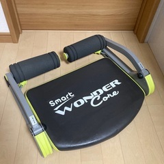 美品　ワンダーコア　ワンダーコアスマート　ライムグリーン　エクササイズ　健康器具　腹筋　フィットネス器具　スマートワンダーコア　ショップジャパンの画像