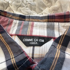 コムサイズム  美品　100サイズチェックシャツの画像