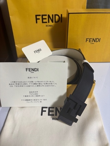 FENDIリバーシブルレザーベルト極美品90
