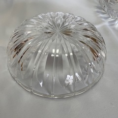 大きなガラス深皿　2枚の画像