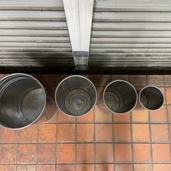 花桶　ステンレススチール プランターセット 4個の画像