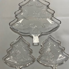 クリスマス　ガラス皿セットの画像