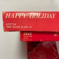 クリスマス　ガラス皿セットの画像