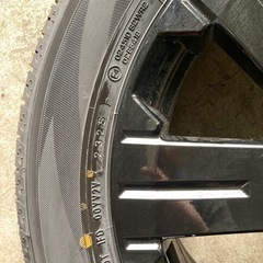 デリカ　YOKOHAMA 225/55R18 25年製　夏タイヤ　新車剥がし　タイヤホイール4本セットの画像