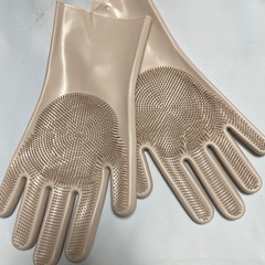 ブラシ付きゴム手袋の画像