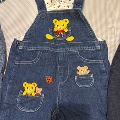 ミキハウス他　サロペット3点セットの画像