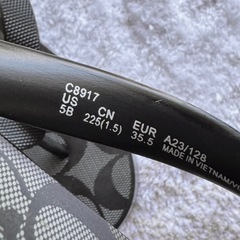 【沖縄本島手渡し】coach 厚底サンダル 22.5cm 美品の画像