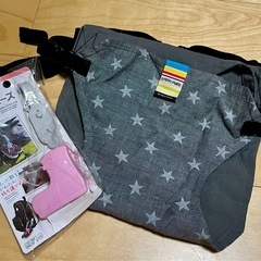 マザーズバッグ　リュック　グレー　おまけ付きの画像