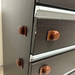 ニトリ 食器棚　キッチンカウンター ダークブラウン （レジューム）120cmの画像