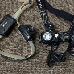 本日まで！ジェントス ヘッドライト2個セットの画像