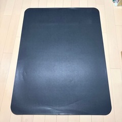 チェアマット　黒　120cm*90cm 厚さ1.5mmの画像