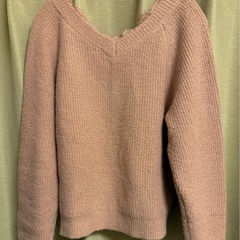 レース付きニットの画像