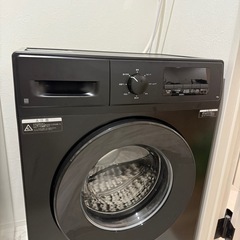 【ほぼ新品】ニトリ6kgドラム式洗濯機 (乾燥なし)ブラック　の画像