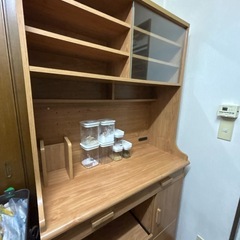 【LOWYA】食器棚　レンジ台　キッチンボードの画像