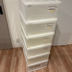 7個セットニトリクローゼットケースSサイズの画像