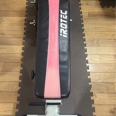 IROTECマルチパーパスフォールディングベンチ（ダンベル付）の画像