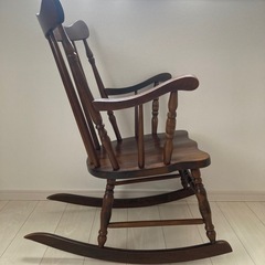 高級  木製 ロッキングチェア アンティーク レトロの画像