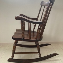 高級  木製 ロッキングチェア アンティーク レトロの画像