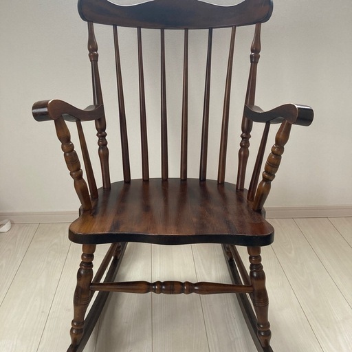 高級  木製 ロッキングチェア アンティーク レトロ