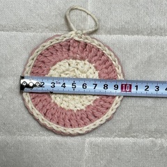 綿100% ハンドメイド 可愛いエコたわし 2個セットの画像