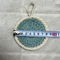 綿100% ハンドメイド 可愛いエコたわし 2個セットの画像