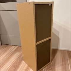 無印パルプボードボックスタテヨコA4サイズ２段ベージュ美品の画像