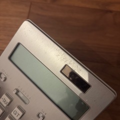 無印　電卓　アルミ製の画像