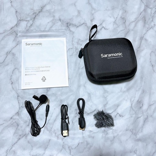 Saramonic Blink 500 PRO シリーズ B3 ミニデュアルチャンネルワイヤレスマイク 