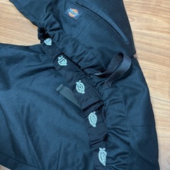 ブラック ウエストベルト付きズボン　メンズの画像