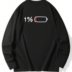 【SHEIN】レディースカジュアルルーズフィットプリント長袖Tシャツの画像