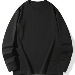 【SHEIN】レディースカジュアルルーズフィットプリント長袖Tシャツの画像