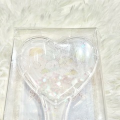 新品未使用 すみっコベビー ハート型 キラキラヘアブラシ の画像