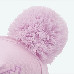 【美品】ミッキーポンポン付きキャップ ピンクの画像