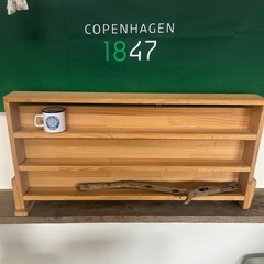 天然木　特大インテリア　シェルフ　商品棚の画像