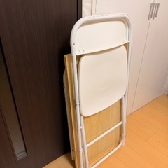 【無印】デスク　チェア　セット　折りたたみの画像