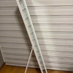 スタンドミラー ホワイトの画像