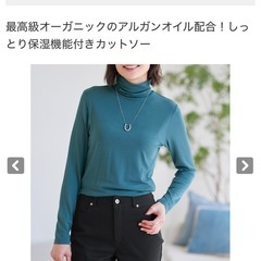 ★新品★ DHC オーガニックアルガンオイル・タートルネックカットソーの画像